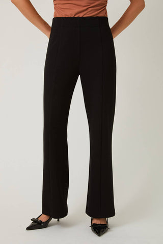 Scuba Wide Leg Pants: Black