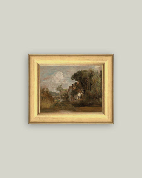 Willy Lott's House Framed Antique Art: 17x13