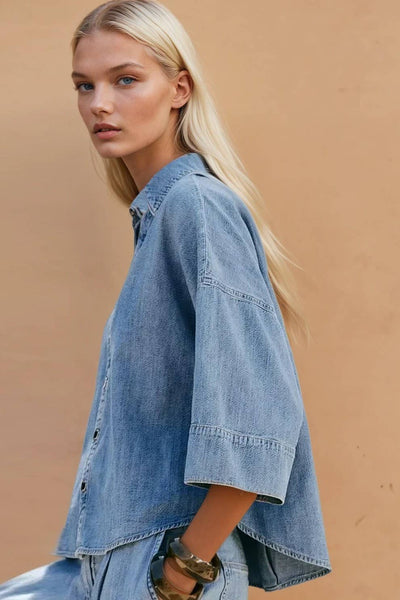 Oversized Denim Shirt