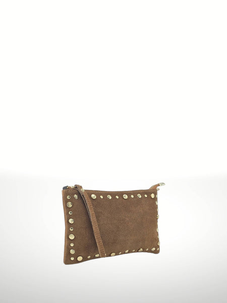 Uniles 250315 suede leather handbag: Leather