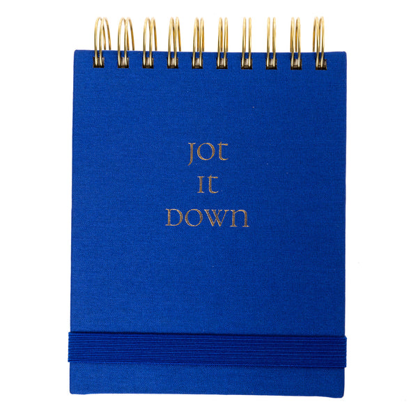 Fabric-Bound Notepad - Cobalt Blue
