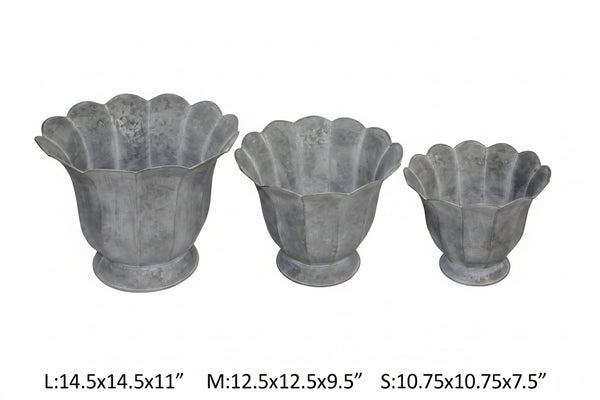 Trompette Metal Planters
