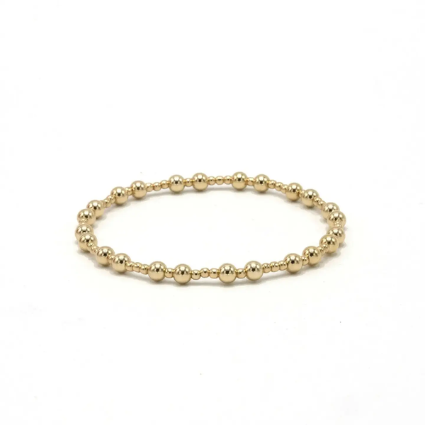 The Charleston 2x4 14k Gold filled Beaded Bracelet