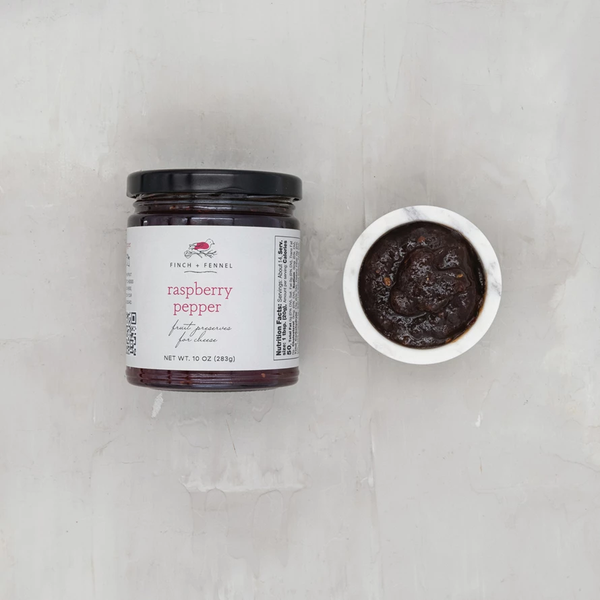 Raspberry Pepper Fruit Preserves for Cheese