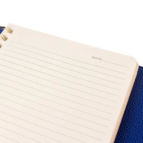 Vegan Leather Wrap Journal - Cobalt Blue