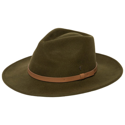 Olive Fedora Hat by Frye