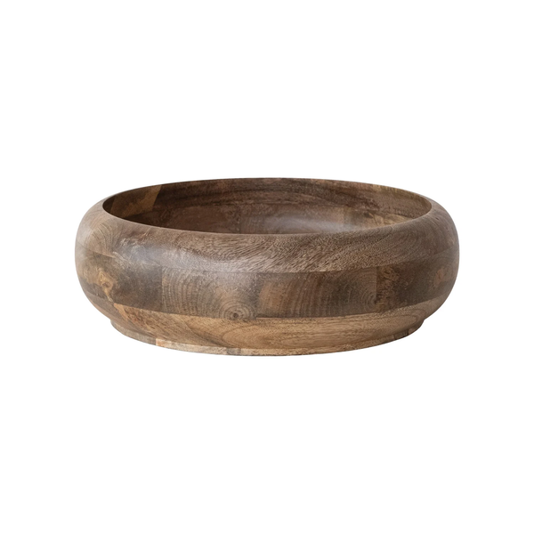 Mango Wood Bowl, Natural