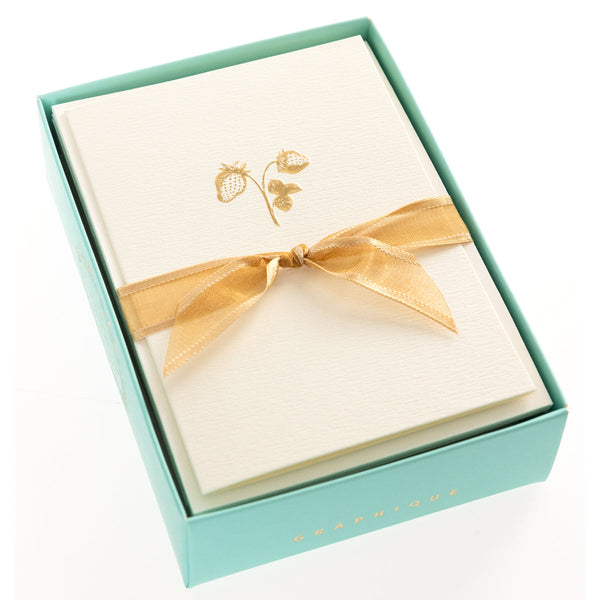 Petite Boxed Notecards - Strawberries