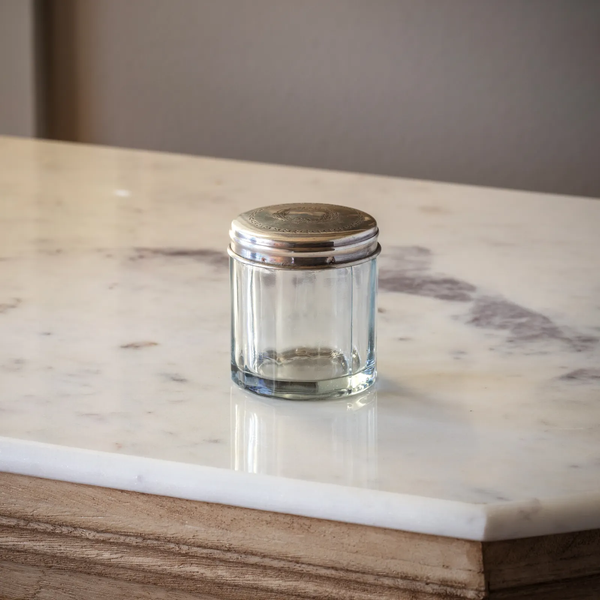 Antique Silver Pomade Jar