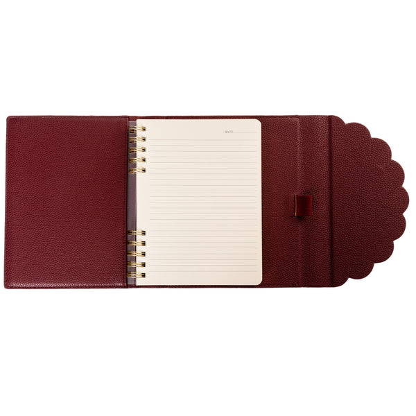 Vegan Leather Wrap Journal - Plum