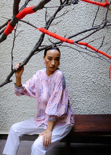 Joy Box Pleat Blouse