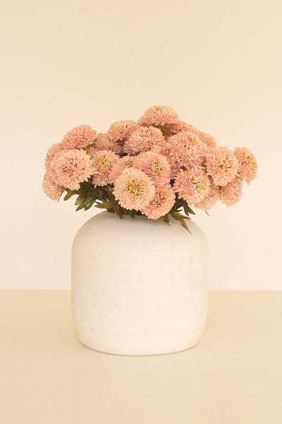 Faux Light Pink Ball Dahlias - bundle of 7