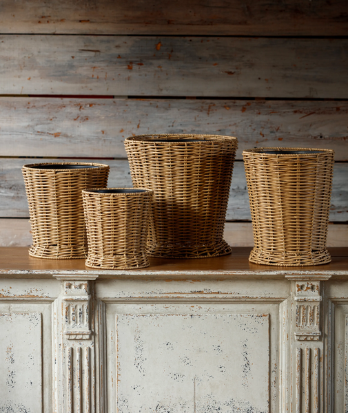Poly Weave Field Flower Buckets, 4 Sizes