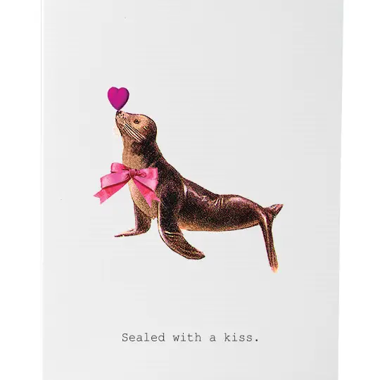 Sealed with A Kiss Greeting Card