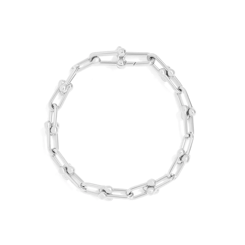 Waterproof Silver Hardware Bracelet