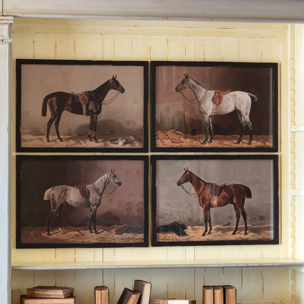 Framed English Equestrian Prints, 4 Styles
