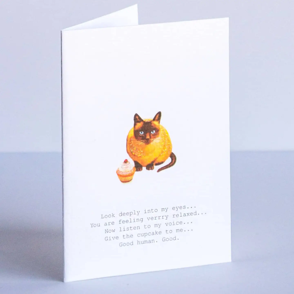 Hypnotic Cat Greeting Card