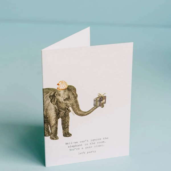 We Can't Ignore the Elephant Greeting Card