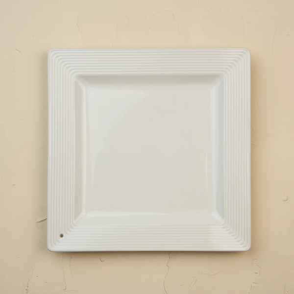 Nora Fleming Stoneware Pinstripes Square Platter