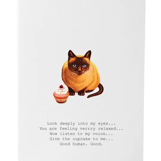 Hypnotic Cat Greeting Card