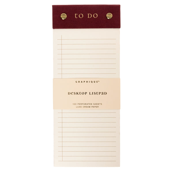 Post-Bound List Pad - Plum