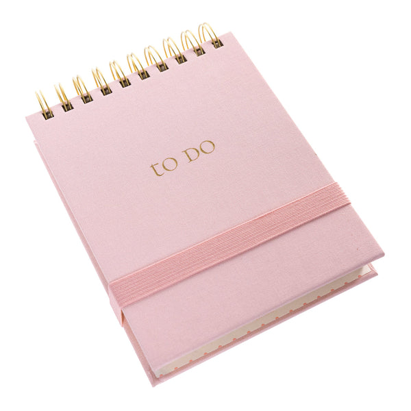 Fabric-Bound Notepad - Blush Pink