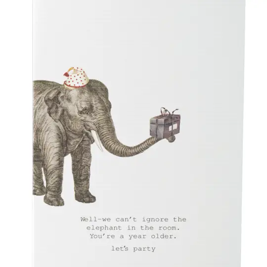 We Can't Ignore the Elephant Greeting Card