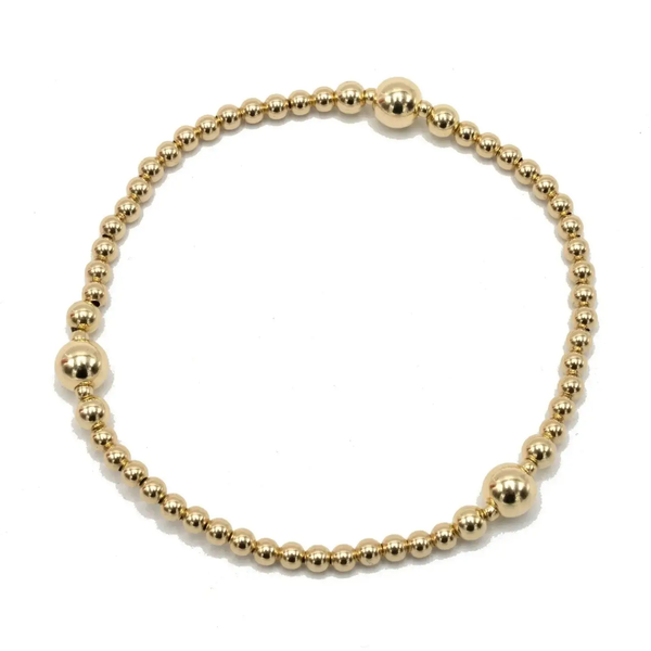 Nantucket 3x6 14K Gold Filled Beaded Bracelet