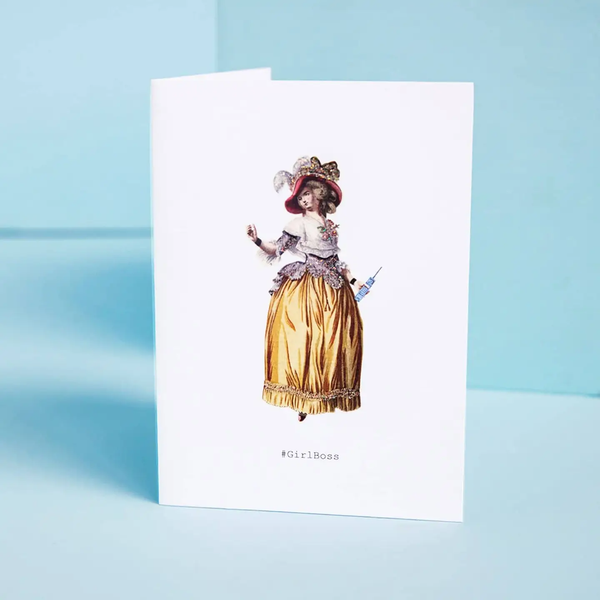 Girl Boss Greeting Card