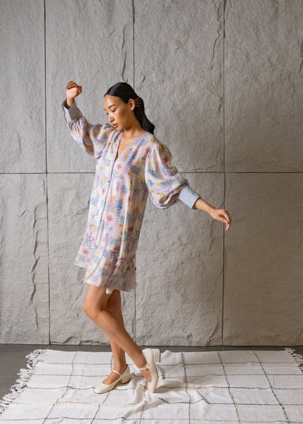 Farasha V Neck Short Dress