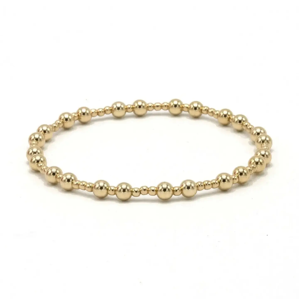 The Charleston 2x4 14k Gold filled Beaded Bracelet
