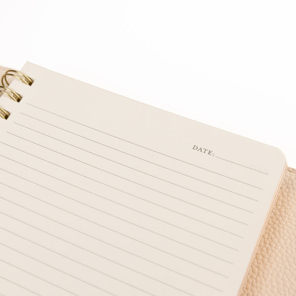 Vegan Leather Wrap Journal - Taupe