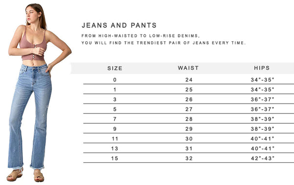 Light Wash Jeans - High Rise, Crop, Straight, Tummy Control