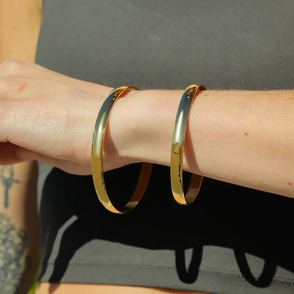 Waterproof Gold Bangle Bracelet