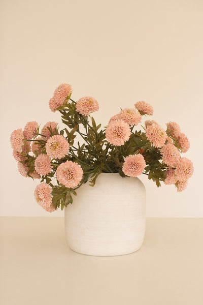 Faux Light Pink Ball Dahlias - bundle of 7