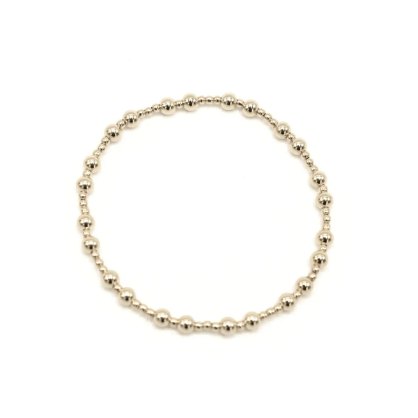 The Charleston 2x4 14k Gold filled Beaded Bracelet