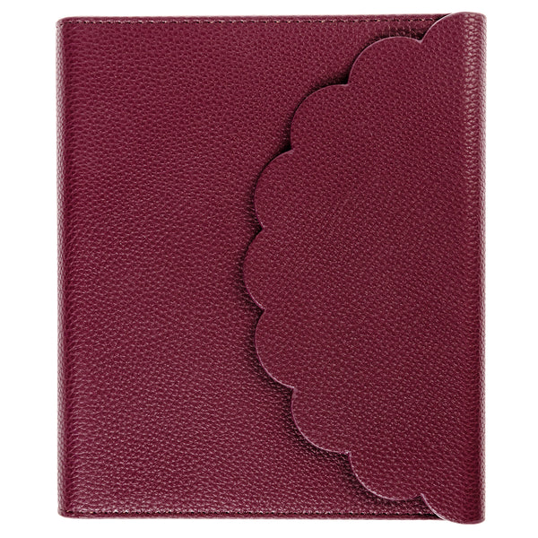 Vegan Leather Wrap Journal - Plum