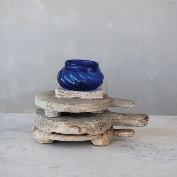 Found Decorative Wood Bread Board with Handle (Each One Will Vary)