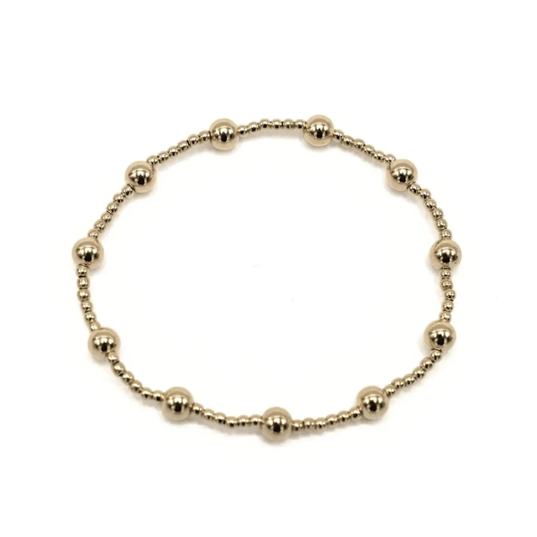 The Malibu 2x5 14k Gold filled Beaded Bracelet