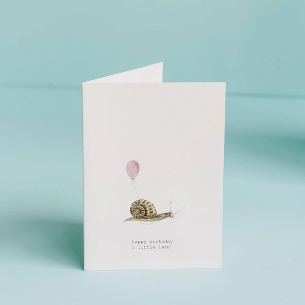 Happy Birthday A Little Late Greeting Card