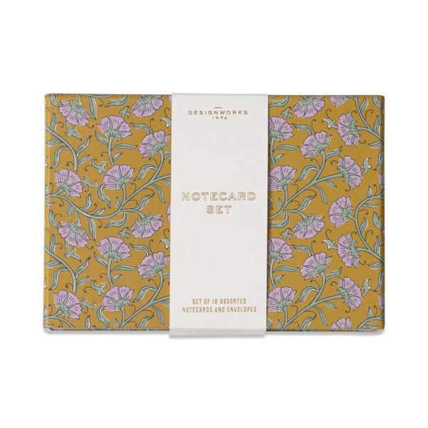 Vintage Floral Notecards - Set of 16