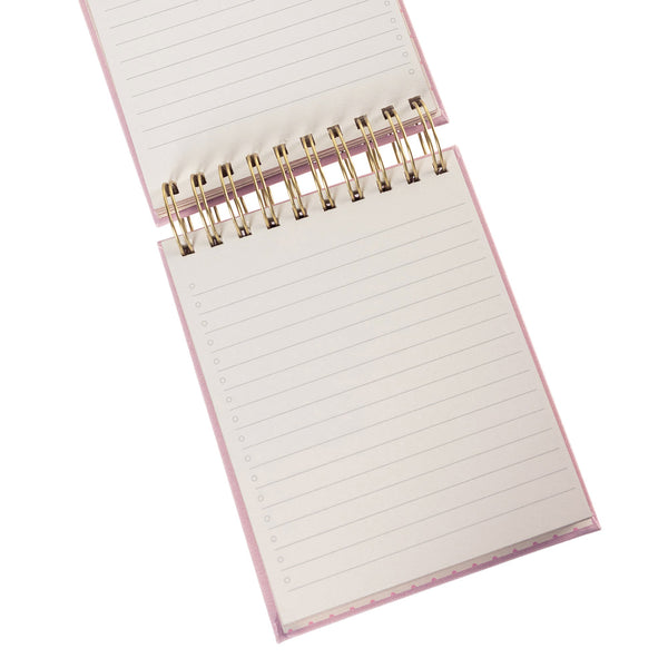 Fabric-Bound Notepad - Blush Pink