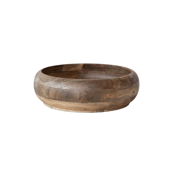 Mango Wood Bowl, Natural