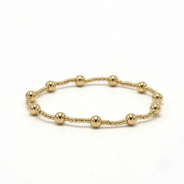 The Malibu 2x5 14k Gold filled Beaded Bracelet