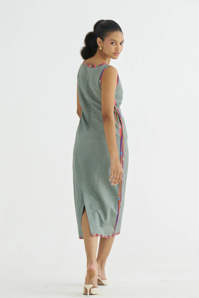 Olive Secret Margin Dress