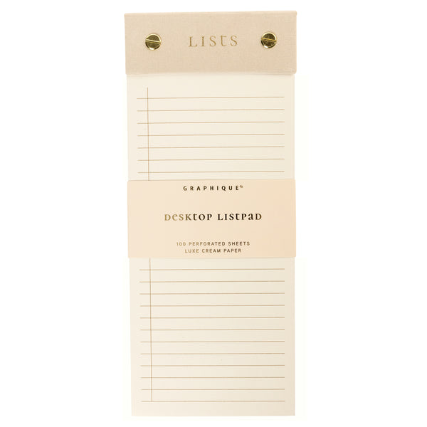 Post-Bound List Pad - Taupe