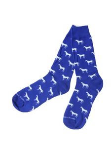Blue Horses Socks - Kentucky Derby