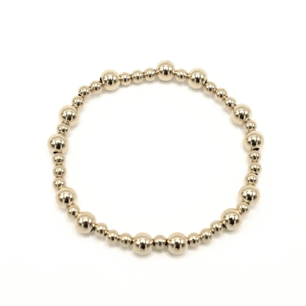 The Charleston 3x5 14k Gold filled Beaded Bracelet