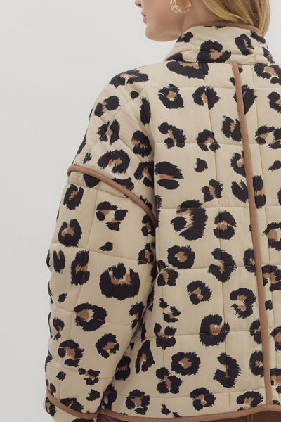 Leopard Quilted Jacket