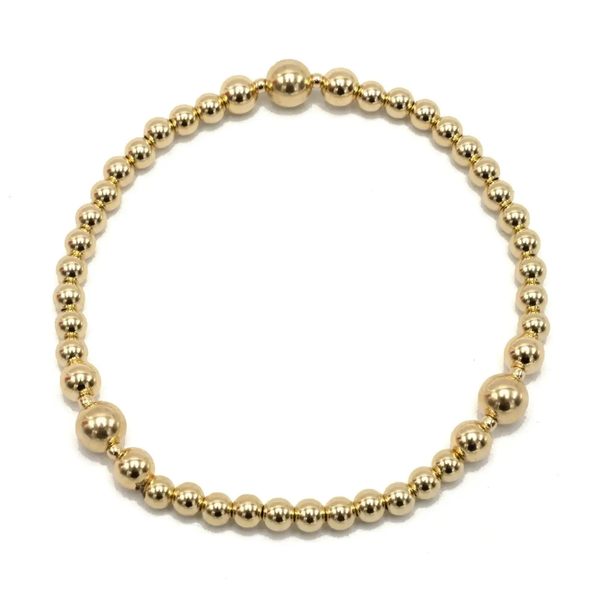 The Nantucket Collection 4x6 14k Gold- Filled Beaded Bracelet